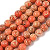 Dyed Natural Regalite/Imperial Jasper/Sea Sediment Jasper Beads Strands G-B124-C01-18-1