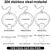 12Pcs 3 Styles 304 Stainless Steel Cable Chain Bracelet Making STAS-SP0002-11-2