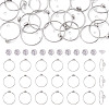 18Pcs 304 Stainless Steel Finger Ring Rhinestone Settings STAS-TA0005-86P-1