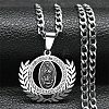 304 Stainless Steel Micro Pave Cubic Zirconial Necklaces NJEW-Q338-16P-1