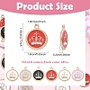 24Pcs 6 Colors Alloy Enamel Pendants FIND-YW0011-55-2