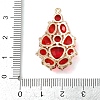 Brass Glass Pendants KK-R224-16D-G-3