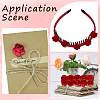 144Pcs Paper Artificial Rose Flower DIY-SP0005-95B-7