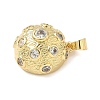 Brass Micro Pave Cubic Zirconia Pendants KK-L239-031G-2