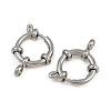 304 Stainless Steel Spring Ring Clasps STAS-B095-02P-02-2