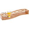 6-Hole Bamboo Glass Holder Display Racks ODIS-WH0025-71-1