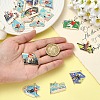 15Pcs 15 Styles Sports Alloy Enamel Pendants ENAM-YW0008-46-4