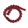 Synthetic Coral Dyed Carved Beads Strands CORA-K009-05A-05-2