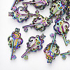 Plated Alloy Bead Cage Pendants PALLOY-S119-090-2