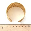304 Stainless Steel Cuff Bangles for Women BJEW-Z096-05G-5