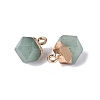 Natural Green Aventurine Pendants G-N359-18G-08-2