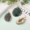 Natural & Synthetic Agate Pendants PALLOY-JF00585-4