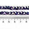 Electroplate Glass Beads Strands EGLA-B009-05A-05-4