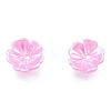 Resin Imitation Pearl Bead Caps RESI-N036-02A-03-2