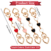 4Pcs 4 Colors Alloy Enamel Purse Strap Extenders FIND-BBC0002-46B-2