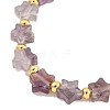 Natural Amethyst Beaded Necklaces NJEW-P311-04D-G-2