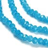 Baking Painted Imitation Jade Glass Bead Strands X-DGLA-A034-J2MM-A13-3