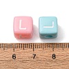 Opaque Acrylic European Beads AC-CBA7A73-01L-3