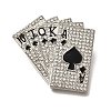 Poker Card Enamel Pins JEWB-Q009-10P-1