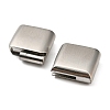 Tarnish Resistant Matte 304 Stainless Steel Magnetic Clasps STAS-K007-34-2