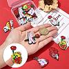12Pcs 6 Styles Halloween Printed Acrylic Pendants SACR-CJ0001-70-4