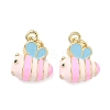 Brass Enamel Charms KK-F933-13G-2