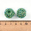 Chunky Resin Rhinestone Bubblegum Ball Beads RESI-S256-20mm-SAB13-3