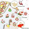 30Pcs 15 Styles Christmas Music Theme Alloy Enamel Pendants FIND-CJ0002-53-3