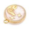Alloy Enamel Pendants X1-ENAM-T021-03G-2