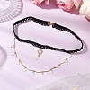 Brass Sun Moon Star Tassel Thigh Leg Chains AJEW-AN00637-01-1