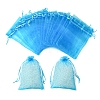 50Pcs Organza Bags Jewellery Storage Pouches Wedding Favour Party Mesh Drawstring Gift OP-FS0001-05E-1