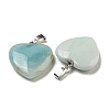 Natural Flower Amazonite Pendants G-G956-B74-FF-2