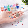 Craftdady 240Pcs 12 Color Transparent Glass Cabochons GGLA-CD0001-10-5