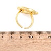 Brass Cuff Rings for Women RJEW-U047-35G-5