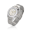 Men Casual Wristwatch High Quality Stainless Steel Rhinestone Diamond-studded Quartz Watches WACH-N004-16-2