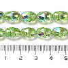 Electroplate Glass Beads Strands EGLA-D030-04F-4