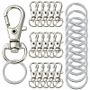 DIY Alloy Swivel Lobster Claw Clasps & Iron Split Key Rings Keychain Finding Kits DIY-YW0010-44P-1