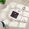 1Pc Square Leather Ring Storage Bags with Snap Button ABAG-CL0001-23-4