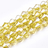 Electroplate Glass Beads Strands X-EGLA-Q118-6mm-A08-1