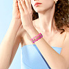 300Pcs Frosted Transparent Glass Beads GLAA-TA0002-78A-9