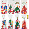40Pcs 4 Styles  Christmas Theme OPP Self-adhesive Cookie & Snacks Package Bags CON-TAC0010-90A-1