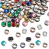 120Pcs Glass European Beads GPDL-PA0001-01-1