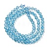 Natural & Dyed Blue Topaz Beads Strands G-B088-C05-04-3