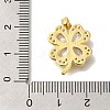 Brass Micro Pave Cubic Zirconia Pendants KK-B122-01A-G-3