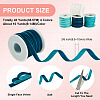 40 Yards 4 Colors Single Face Velvet Ribbon SRIB-TA0001-33B-4