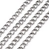 Tarnish Resistant 304 Stainless Steel Curb Chains STAS-O076-18-1