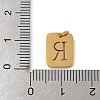 304 Stainless Steel Charms LS-STAS-R001-01G-R-3