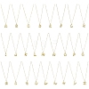 1Pc Initial Letter Brass Pendant Necklaces NJEW-YW0001-24M-2