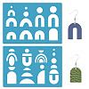 Acrylic Earring Handwork Template DIY-WH0359-042-1