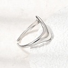 304 Stainless Steel Cuff Open Rings RJEW-T034-03P-1